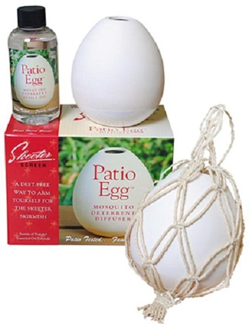 Skeeter Screen 90600 4 Oz Patio Egg Deet Free Essential Oil Diffuser