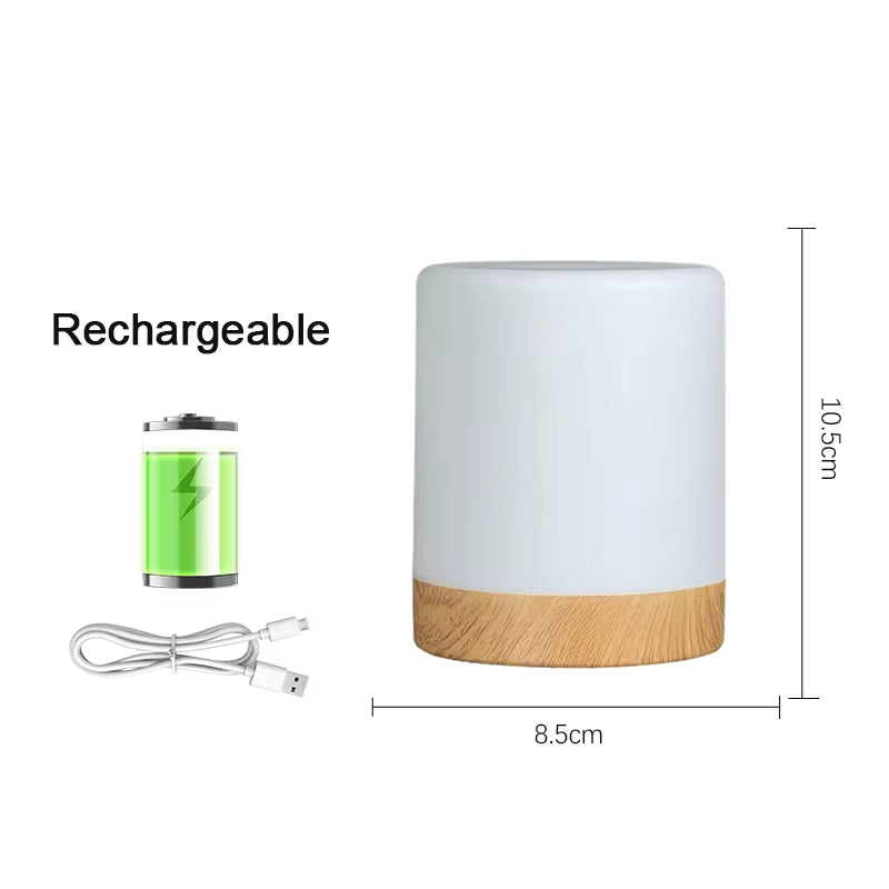 Dimmable Bedside Night Lights Charging Desktop Night Lamps Bedroom Bedside Lighting Decoration Touch Reading Led Table Lamps