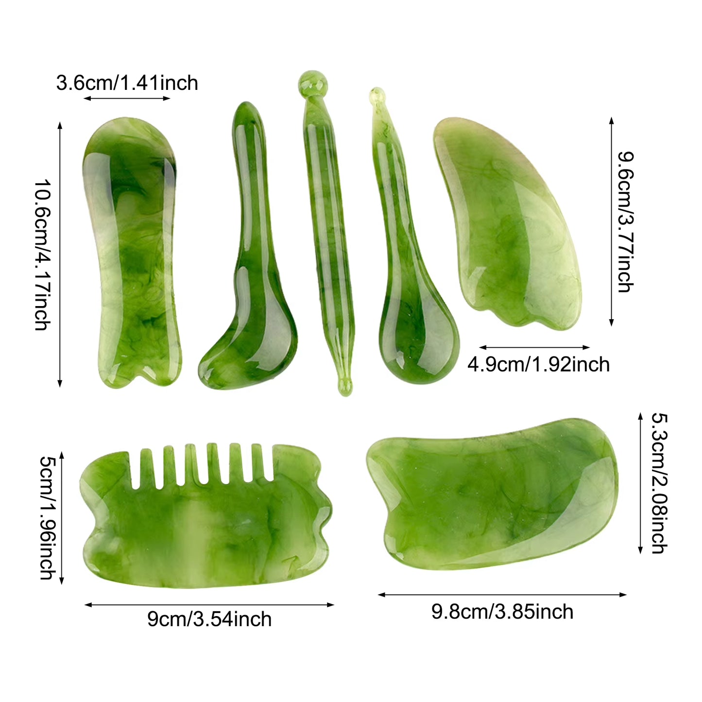 1/7Pcs Resin Face Massage Tools Gua Sha Face Skin Care Massager Sticks Lotus Seedpod Shape Facial Lifting Dark Spots Care Tool