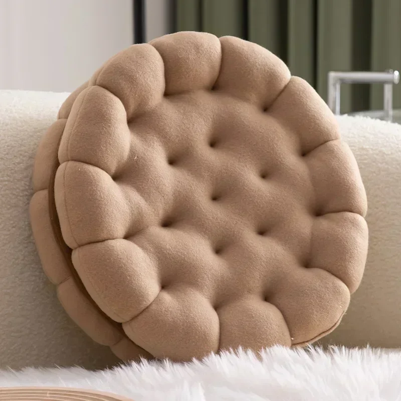 Ins Sandwich Biscuit Sofa Cushion Soft Comfortable Thick Seat Cushion Living Room Bedroom Home Decor Throw Pillow Back Cushions