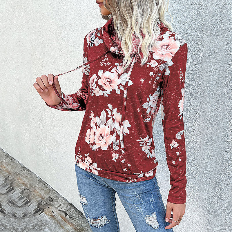 Billie New Ladies Long Sleeve Floral Print Sweatshirt