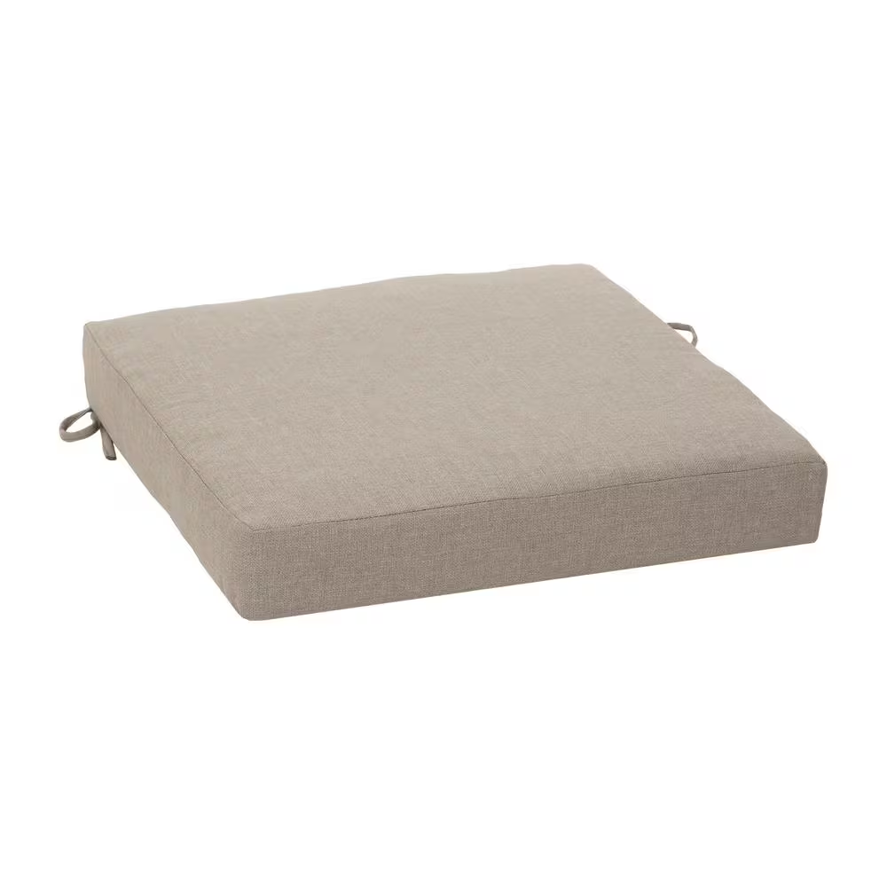 Oceantex 21 In. X 21 In. Natural Tan Square Outdoor Seat Cushion