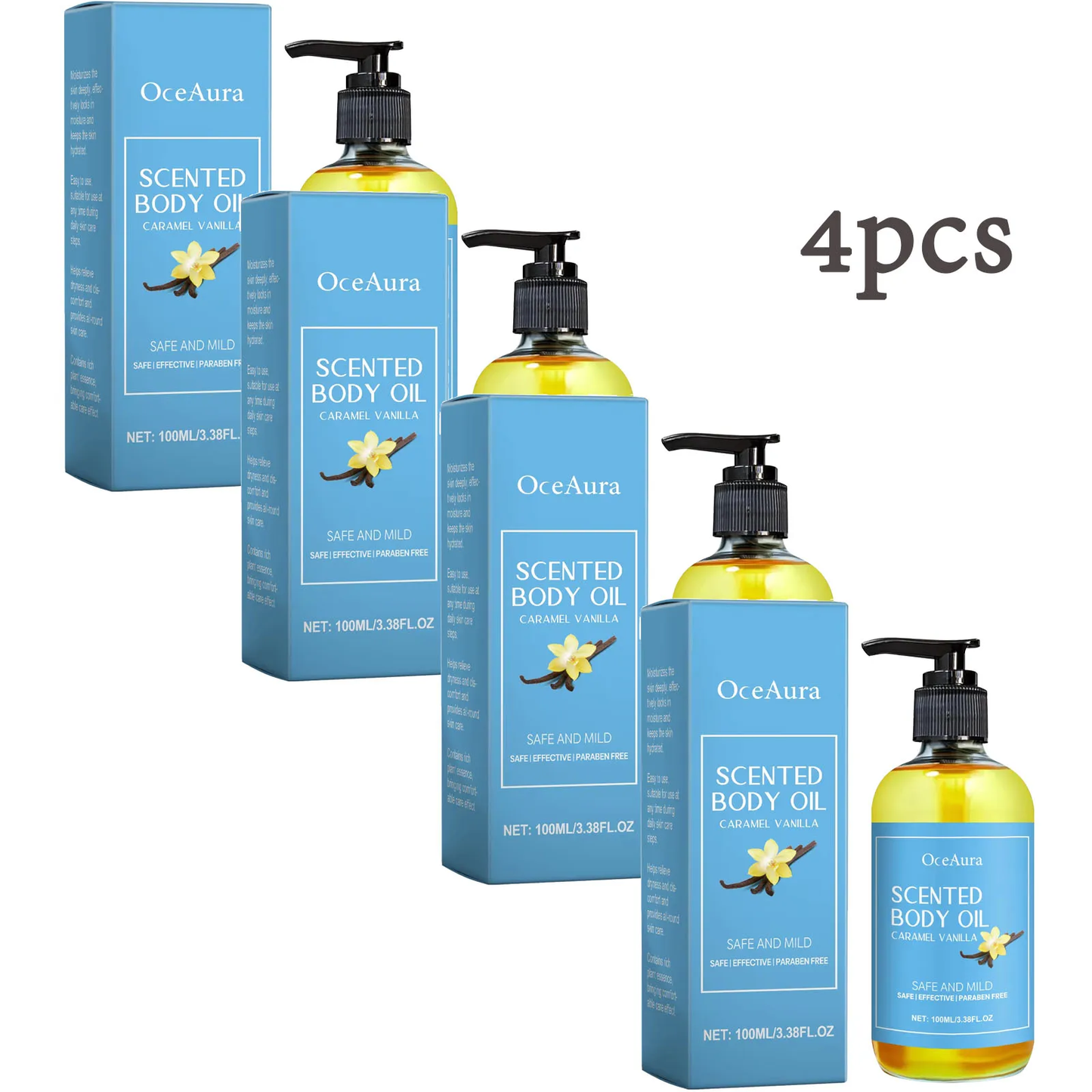 Vanilla Body Massage Oil Improve Moisturizing Relieve Stress Strengthen Nourishing Muscle Relaxing Body SPA s