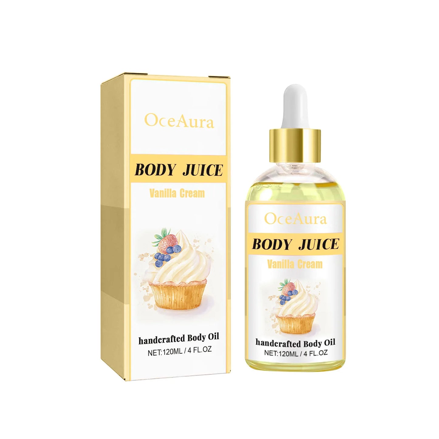 Vanilla Body Massage Oil for Glowing Skin Repair Smooth Stress Relief Moisturizing Dry Skin Tightening Body Essential Oils Care