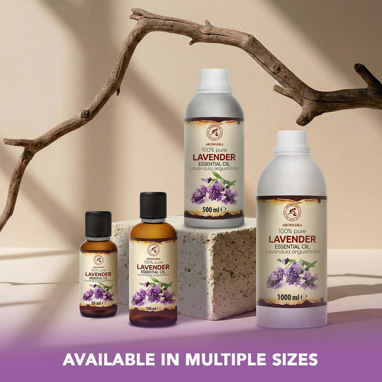 Lavender Essential Oils 6.8 Fl Oz for Diffusers - Aromatherapy - Pure Lavender Oil - Fragrance Oil for Sleep - Skin Care - Body - Hair