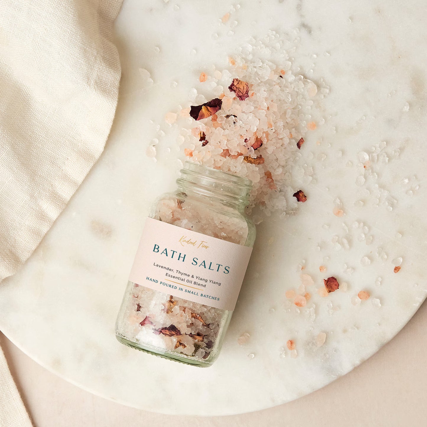 Dead Sea Himalayan Bath Salts, Essential Oil Calming Bath Salt Blend, Self Care Essentials, Christmas Gift for Her, Self-Care Gift