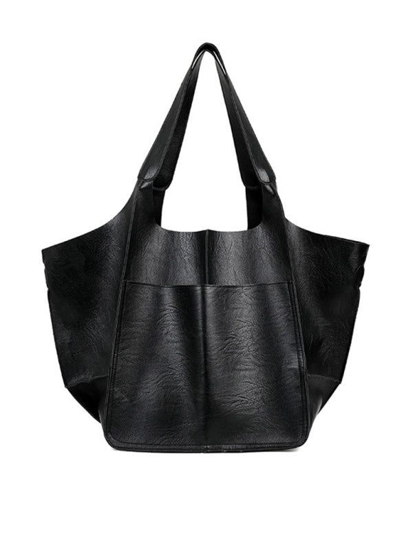 Madison Simple Large Bag Soft Leather Large Capacity One Shoulder Portable Tote Bag