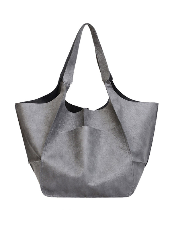 Madison Simple Large Bag Soft Leather Large Capacity One Shoulder Portable Tote Bag