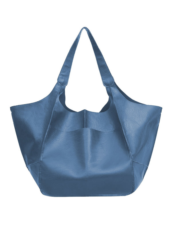 Madison Simple Large Bag Soft Leather Large Capacity One Shoulder Portable Tote Bag