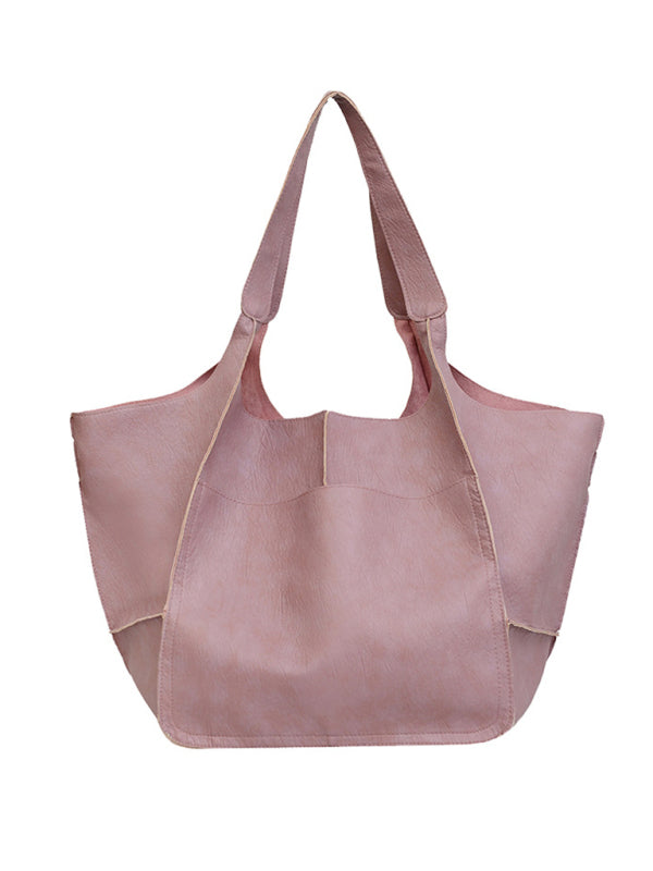 Madison Simple Large Bag Soft Leather Large Capacity One Shoulder Portable Tote Bag