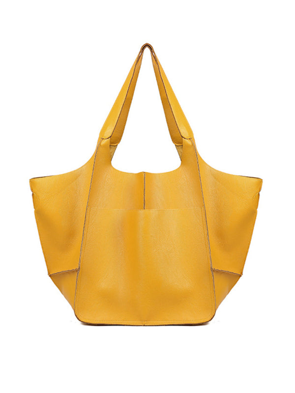 Madison Simple Large Bag Soft Leather Large Capacity One Shoulder Portable Tote Bag