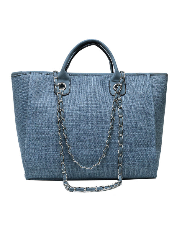 Bucket Women's Bag Large Capacity Portable Single Shoulder Diagonal Chain Tote Bag