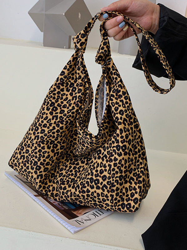 Nova New leopard print shoulder bag canvas shopping bag