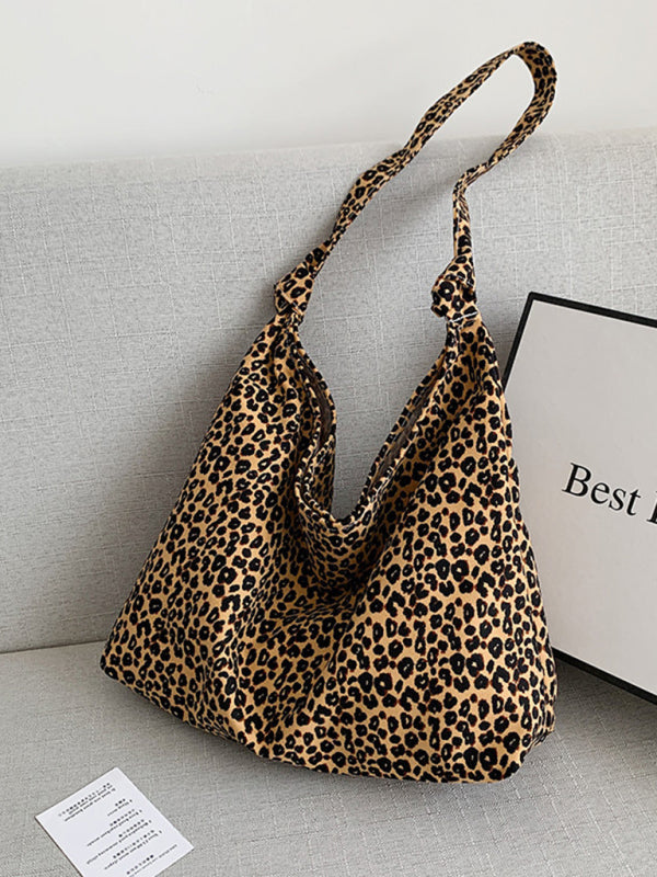 Nova New leopard print shoulder bag canvas shopping bag
