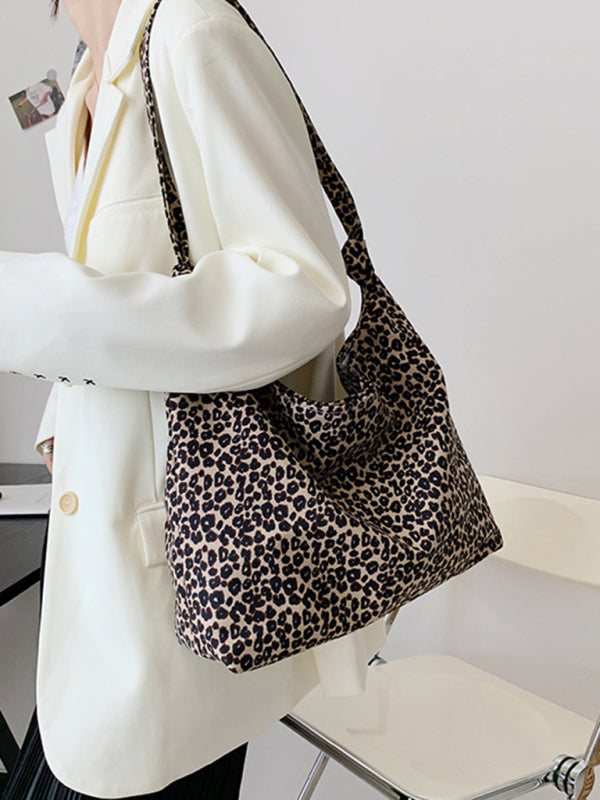 Nova New leopard print shoulder bag canvas shopping bag