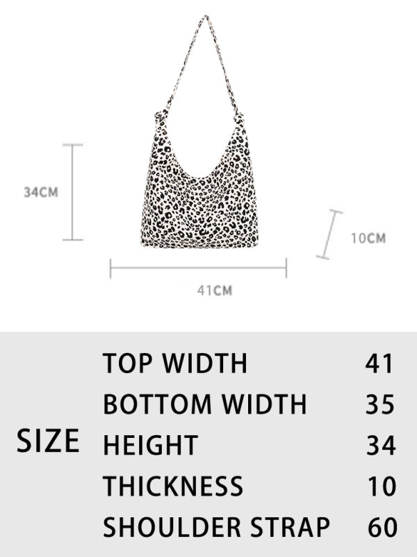 Nova New leopard print shoulder bag canvas shopping bag