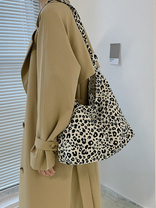 Nova New leopard print shoulder bag canvas shopping bag