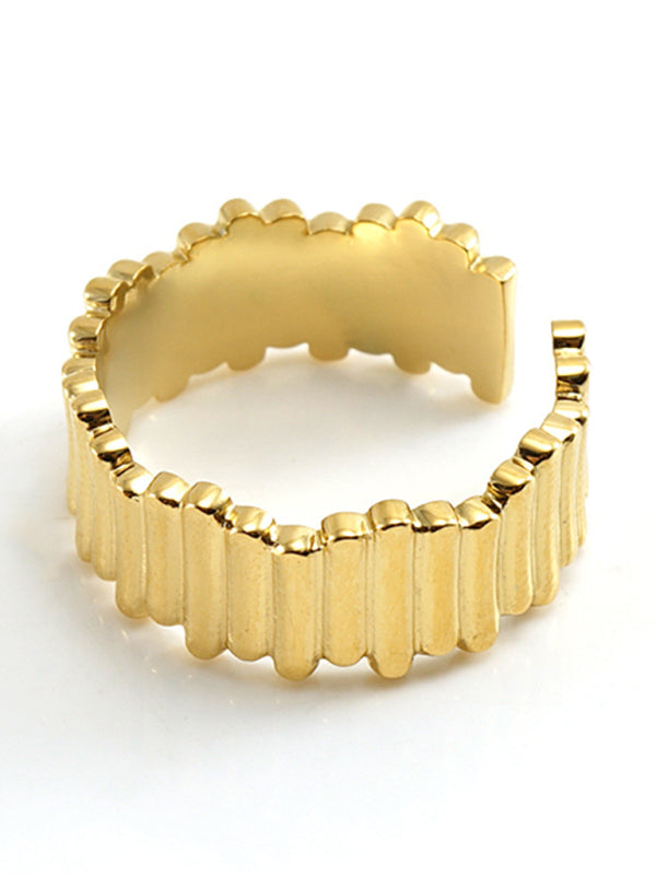 Fashionable And Personalized Retro Style Ring Gold Living Ring