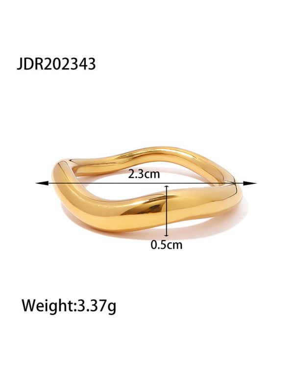 Fashionable Zircon Ring INS Internet Celebrity Ring Pair Ring Jewelry