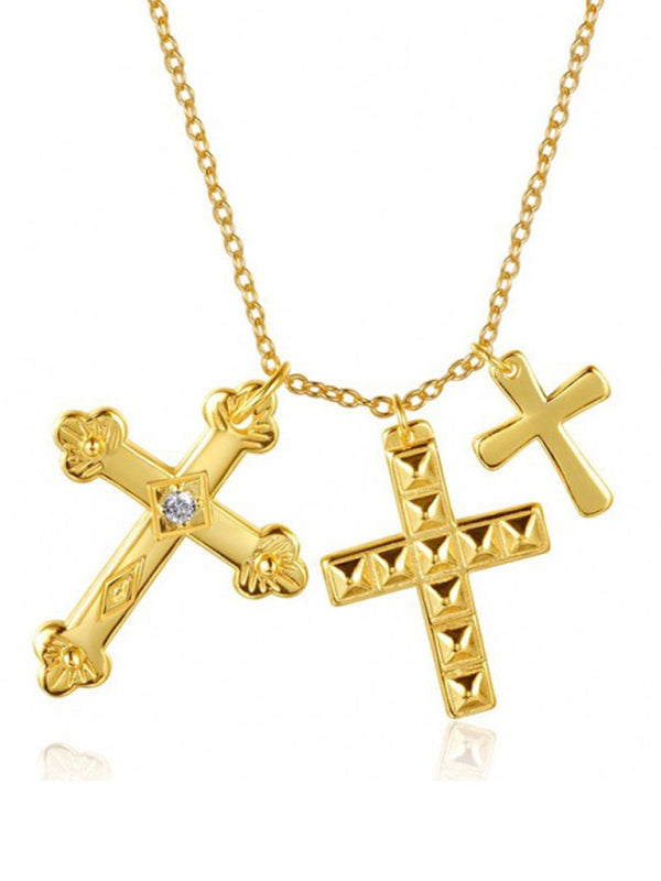 Cross Multi-Layer Pendant Personalized Retro Pendant Jewelry