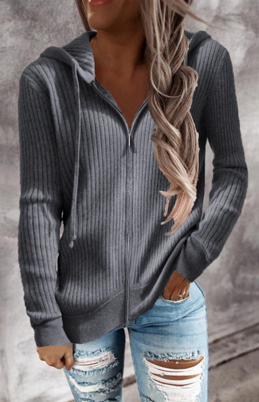 Kali Women's Casual Hoodie Long Sleeve Cardigan