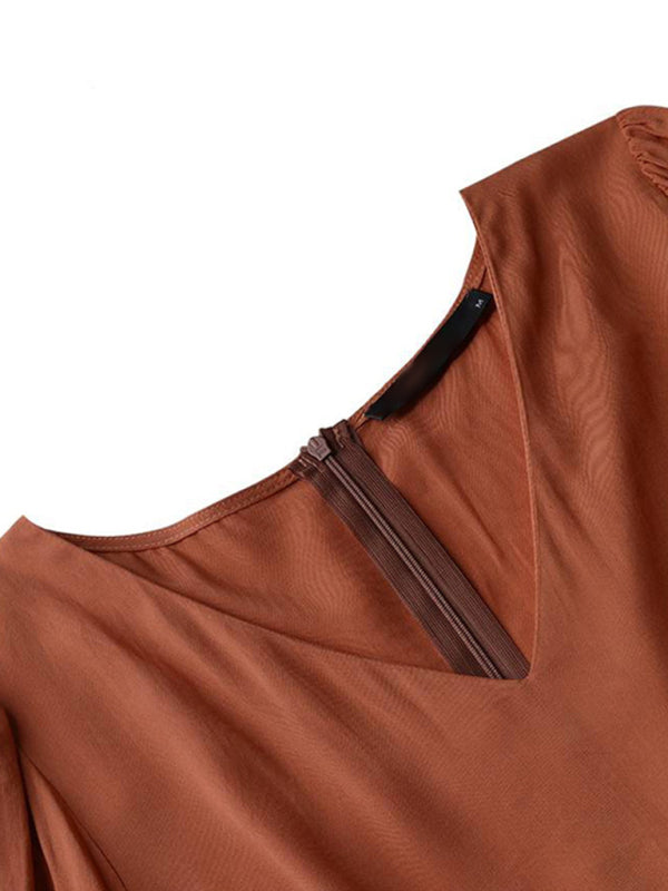 Bette Autumn Temperament Women'S Large Swing Dress