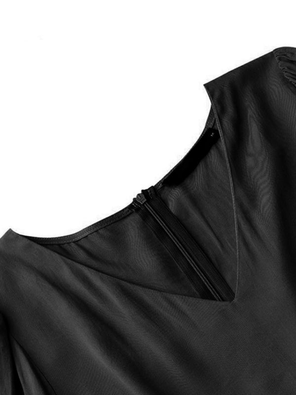 Bette Autumn Temperament Women'S Large Swing Dress
