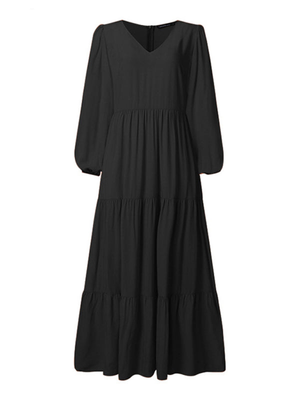 Bette Autumn Temperament Women'S Large Swing Dress