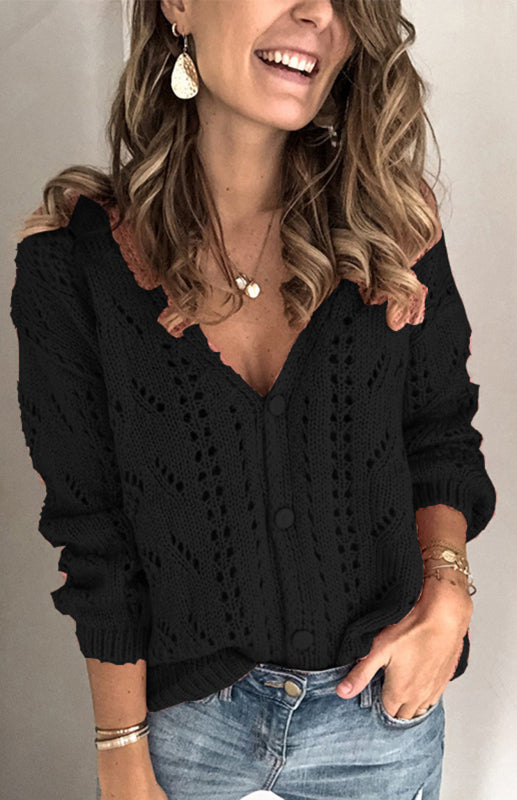 Terri Ladies Casual Casual Fashion Knit Cardigan