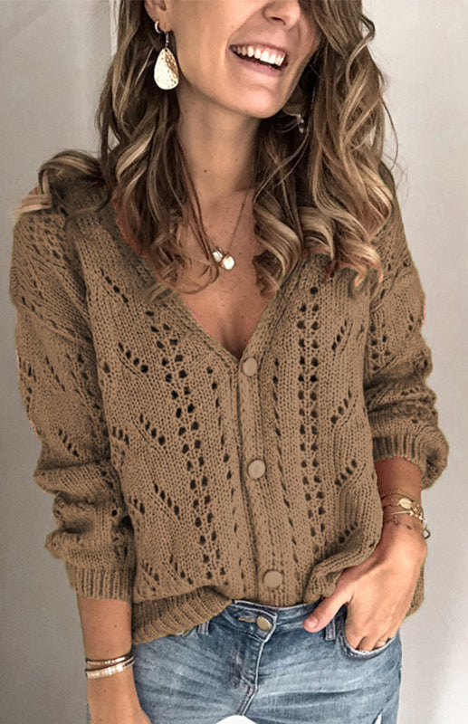 Terri Ladies Casual Casual Fashion Knit Cardigan