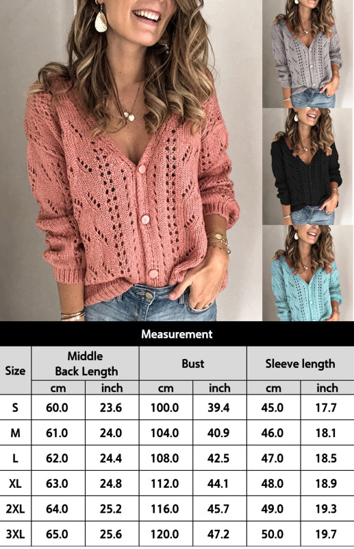 Terri Ladies Casual Casual Fashion Knit Cardigan
