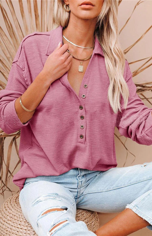 Priya Women's Fashion Casual Button-Up Blouse