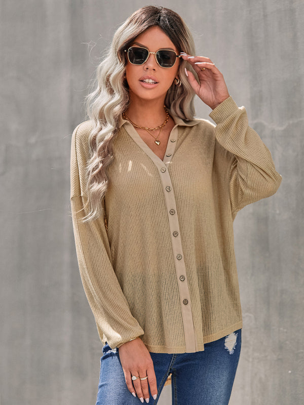 Armina Women's Casual Knitting Thin Loose Shirt Top