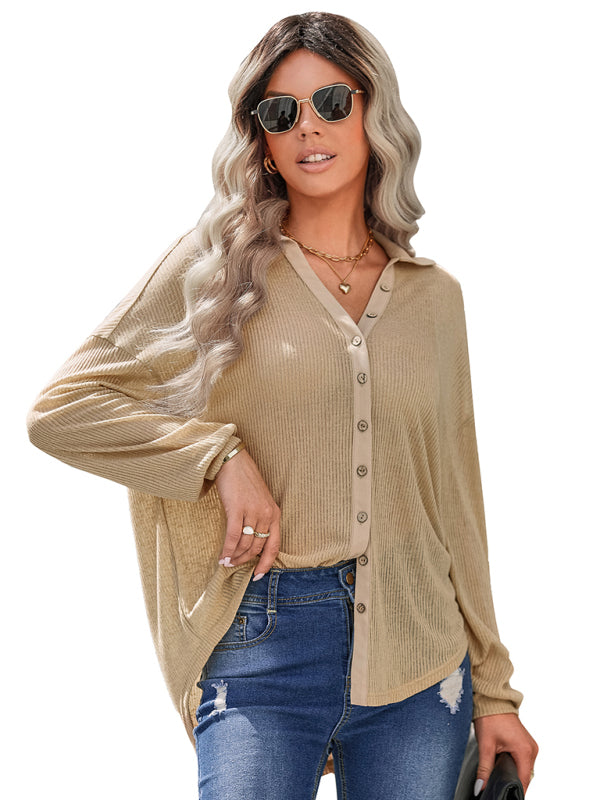 Armina Women's Casual Knitting Thin Loose Shirt Top