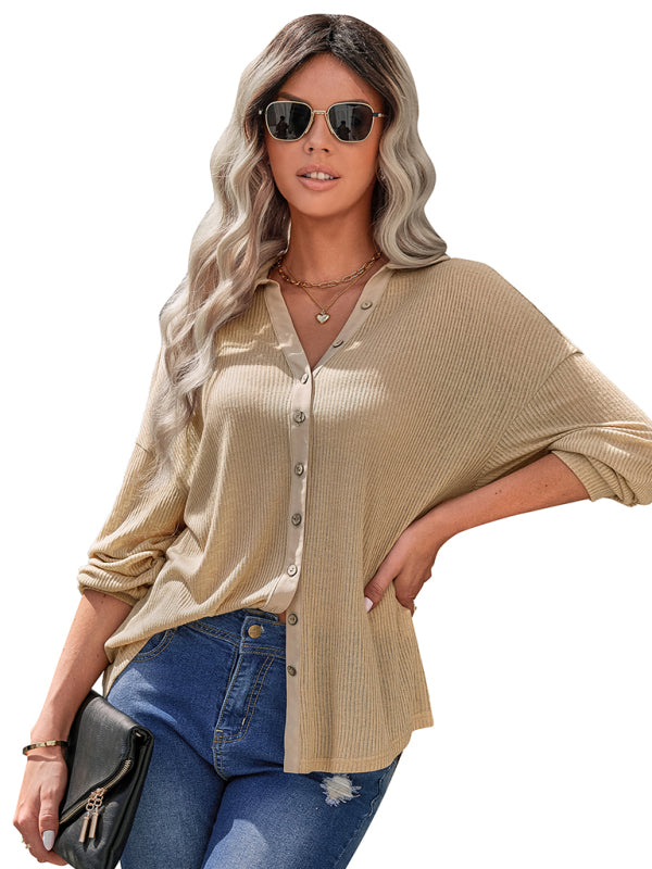Armina Women's Casual Knitting Thin Loose Shirt Top