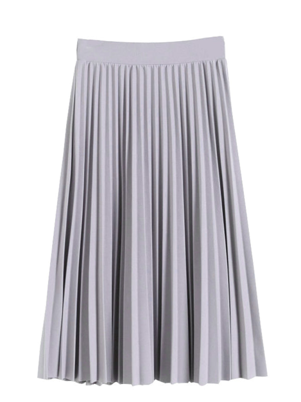 Bianca Women's Pleated Knit Midi Skirt Spring-Summer