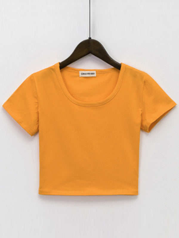 Janelle Women's Crew Neck Short Sleeves Tops