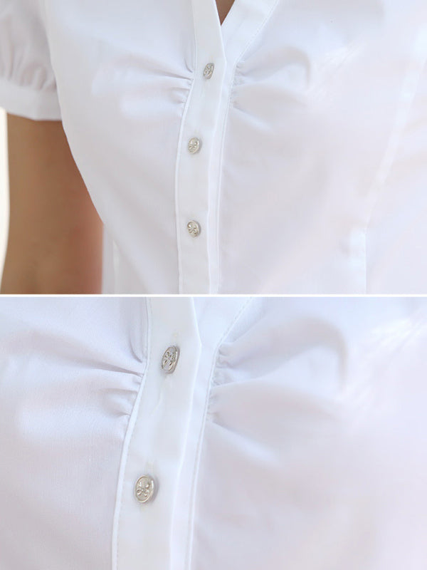 Goldie Women's Casual Short-Sleeved Shirt Professional Workwear