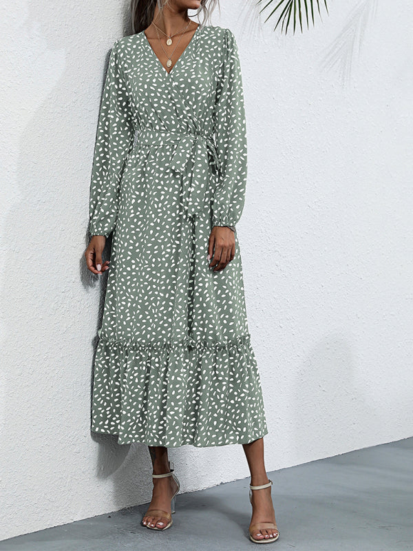 Chloe Women’s Long Sleeve Wrap Maxi Dress