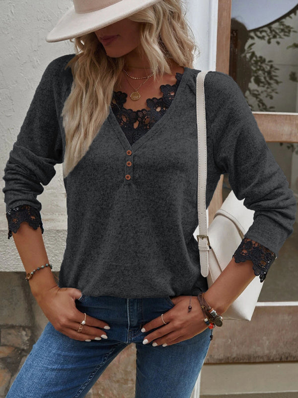 Tayler New Stitching Knitted Sweater Cashmere Sweater T-Shirt