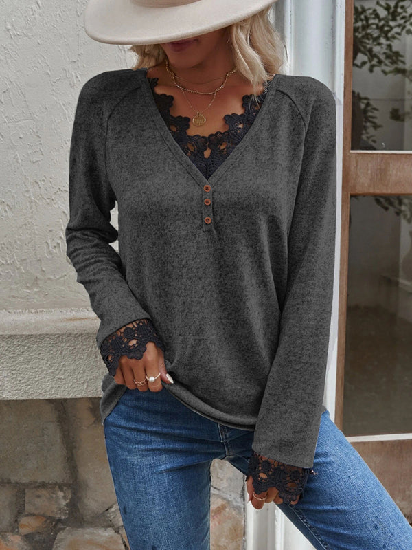 Tayler New Stitching Knitted Sweater Cashmere Sweater T-Shirt