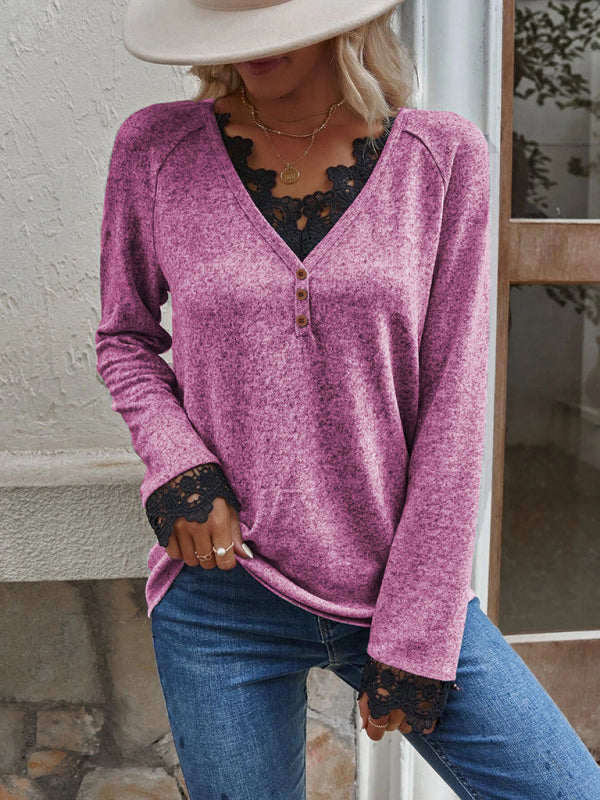 Tayler New Stitching Knitted Sweater Cashmere Sweater T-Shirt