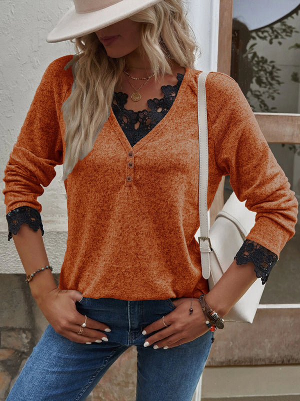 Tayler New Stitching Knitted Sweater Cashmere Sweater T-Shirt