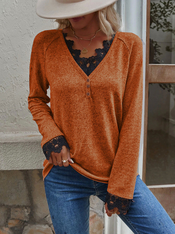 Tayler New Stitching Knitted Sweater Cashmere Sweater T-Shirt