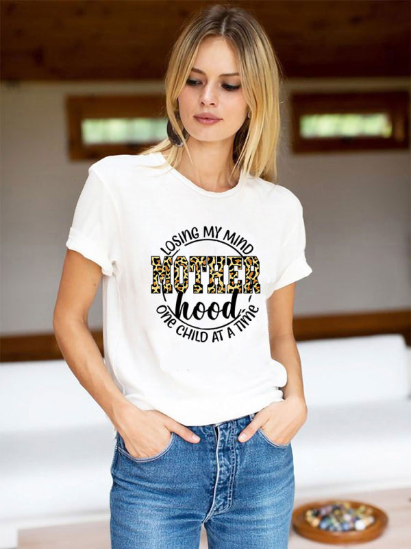 Calantha Graphic Print Casual Knit T-shirt for Women