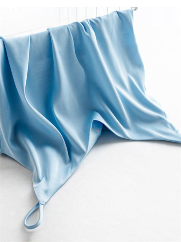 Hattie Satin V-Neck Camisole Bottoming Shirt Sexy Outerwear Summer Short Silk
