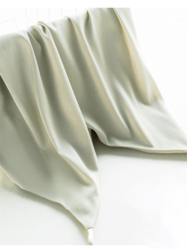 Hattie Satin V-Neck Camisole Bottoming Shirt Sexy Outerwear Summer Short Silk