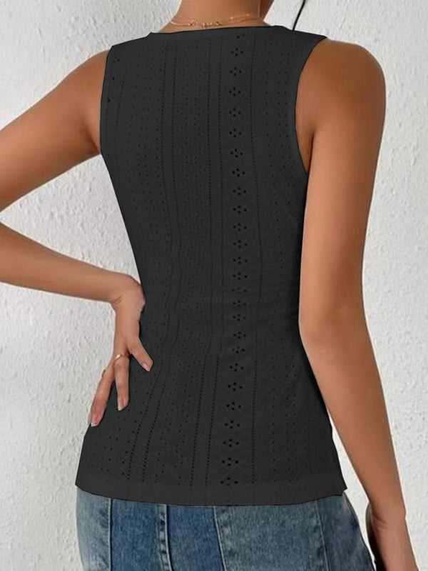 Esme Women's Sexy Slim Solid Color V-Neck Short-Sleeved T-Shirt