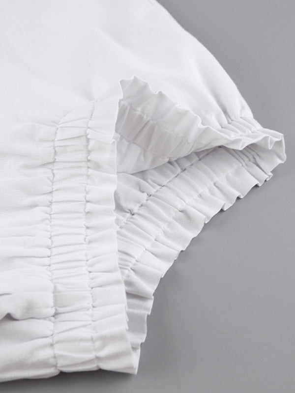 Sariah Top Ruffle Shorts Two-piece Casual Fashion Suit