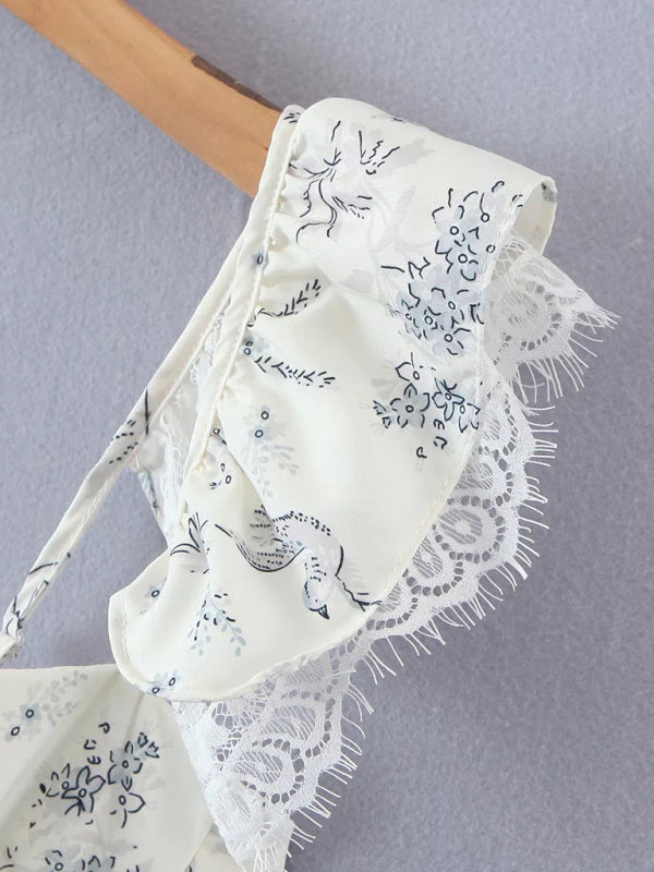 Clarabelle New French Style Fresh Lace Keel Slim Camisole Top